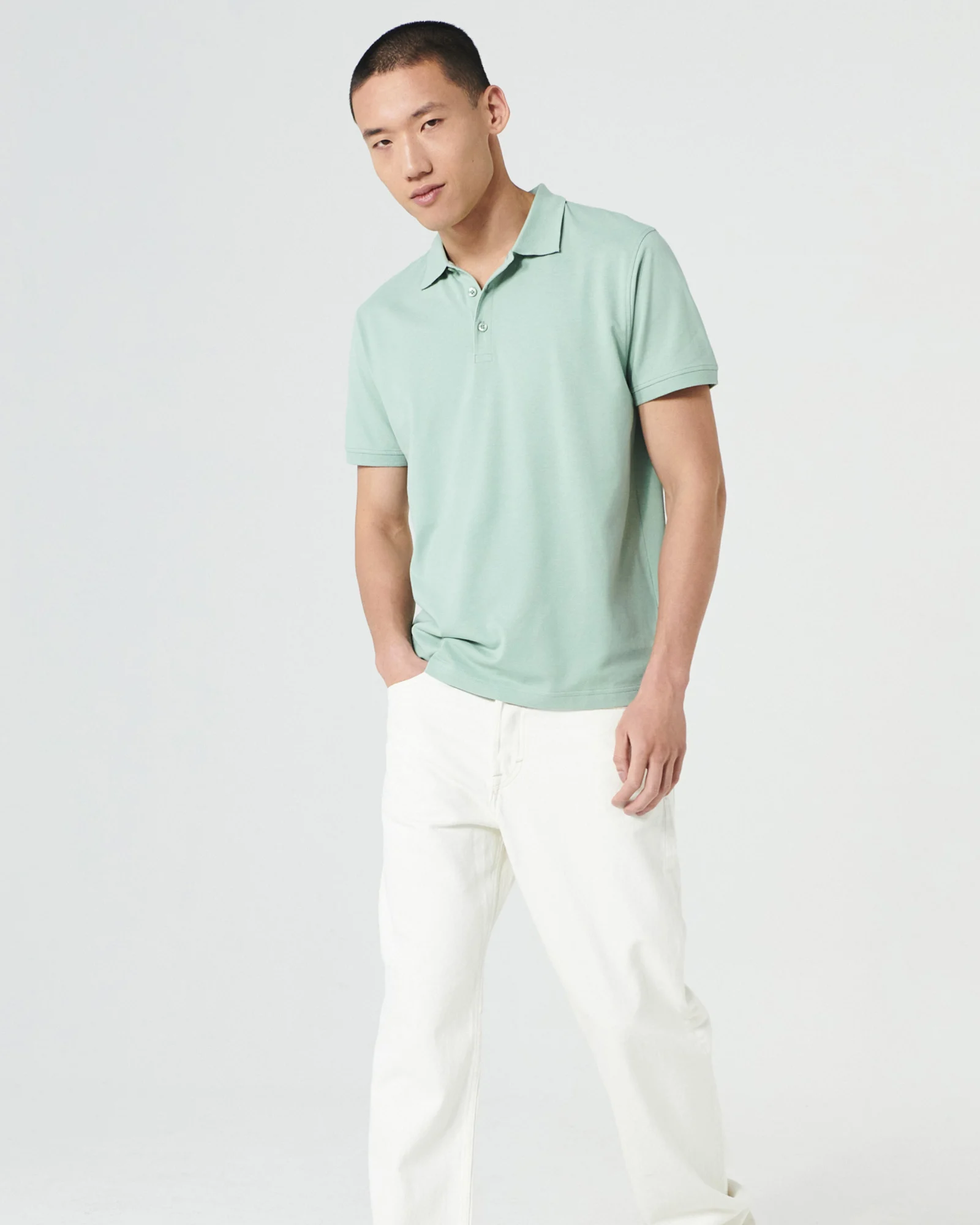 Clique Classic Lincoln S/S polo heren op een model