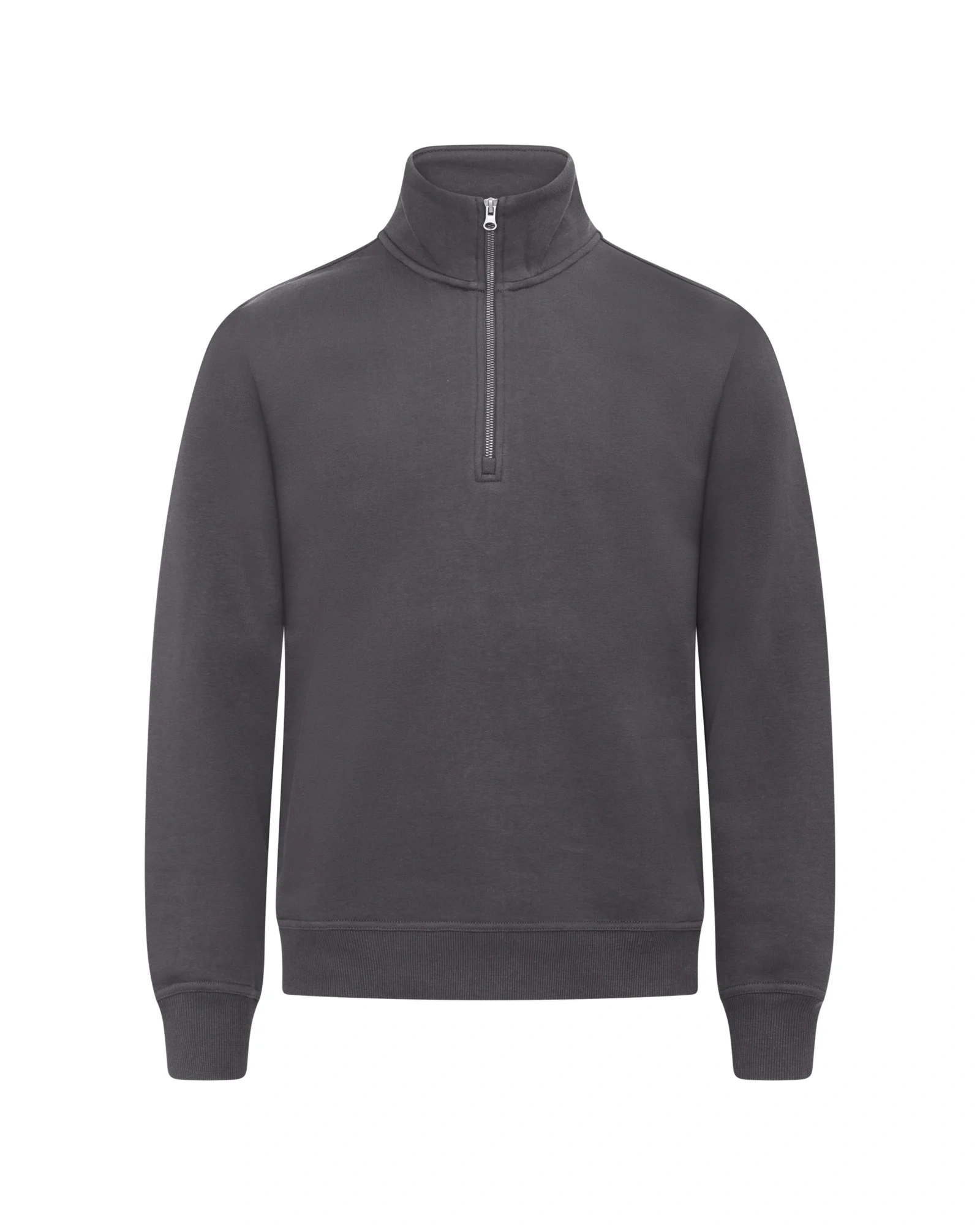 Clique Miami Half Zip trui met halve rits unisex in metaalgrijs, vooraanzicht