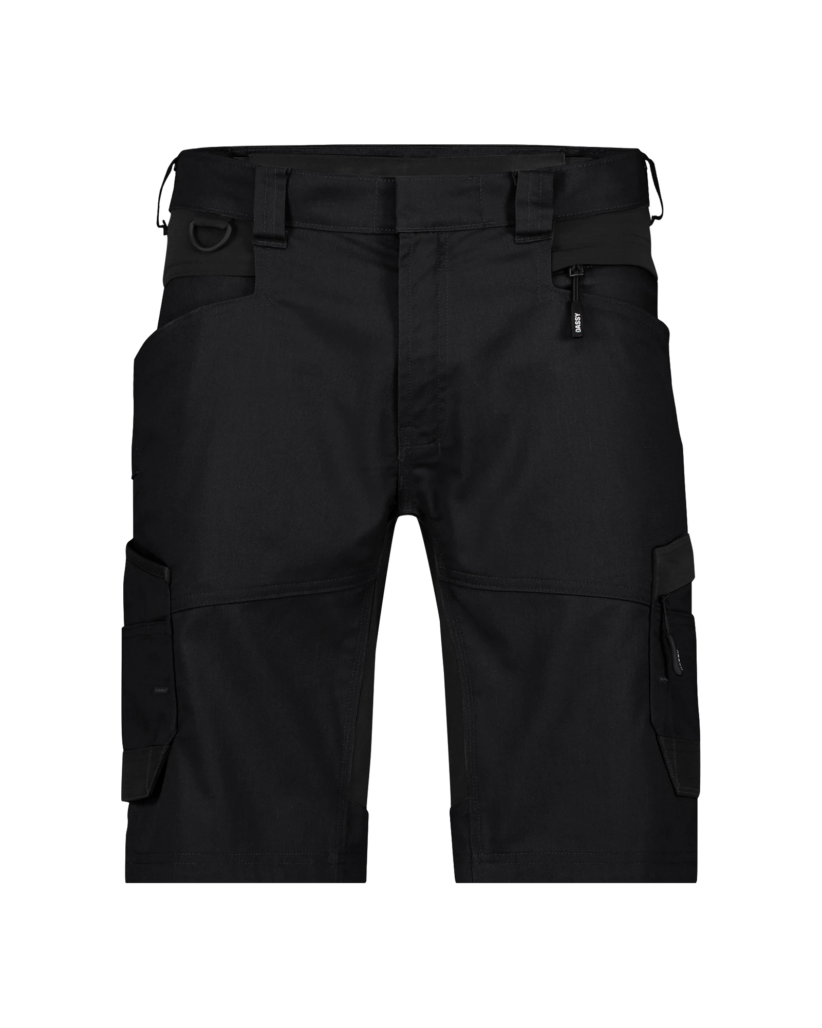 DASSY Axis Next werkshort met stretch in zwart, vooraanzicht
