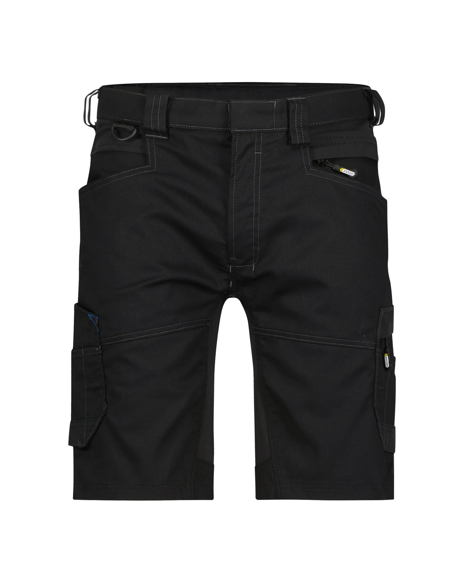 DASSY Axis werkshort met stretch in zwart, vooraanzicht