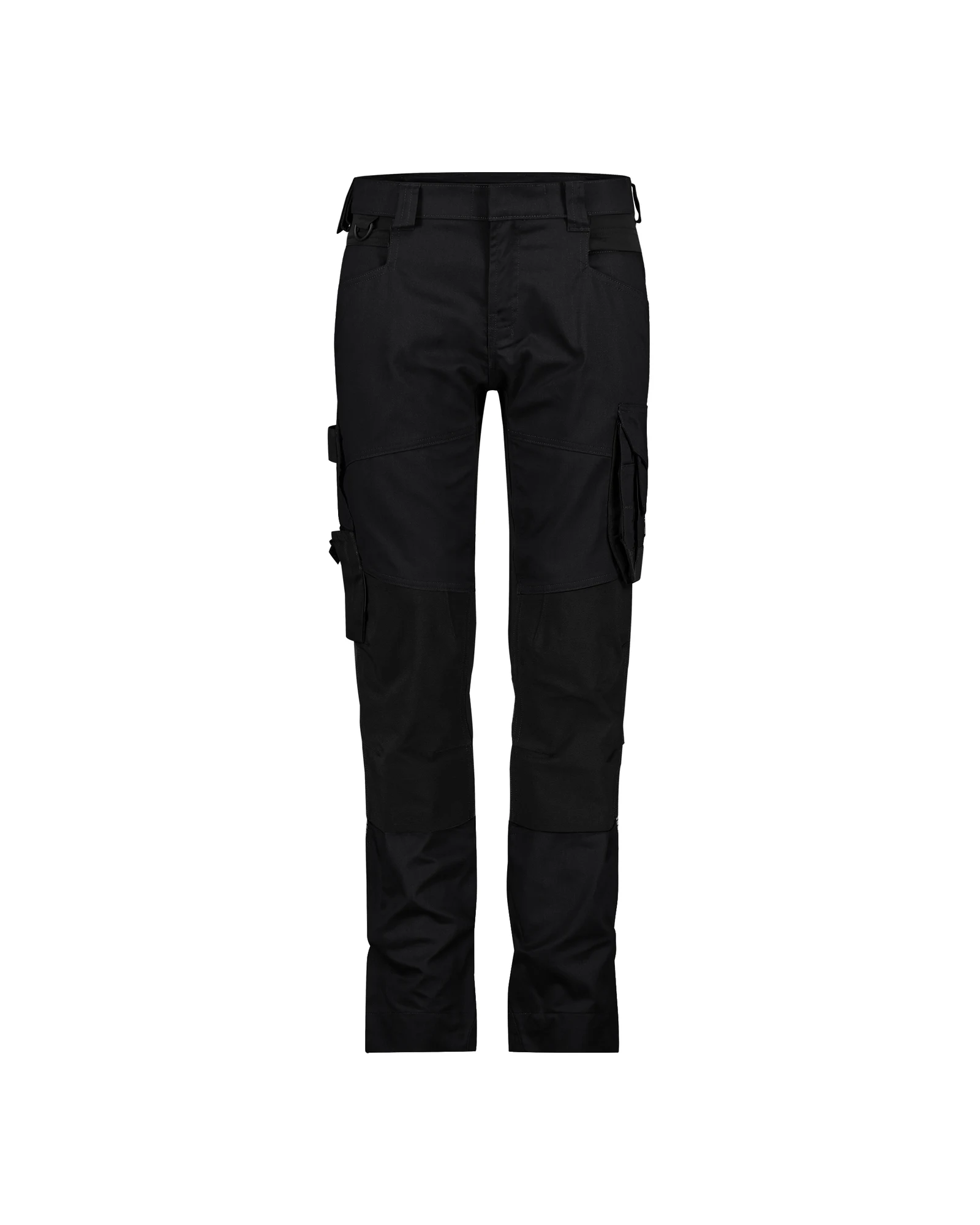 DASSY Dynax Next Women werkbroek met stretch en kniezakken voor dames in zwart, vooraanzicht