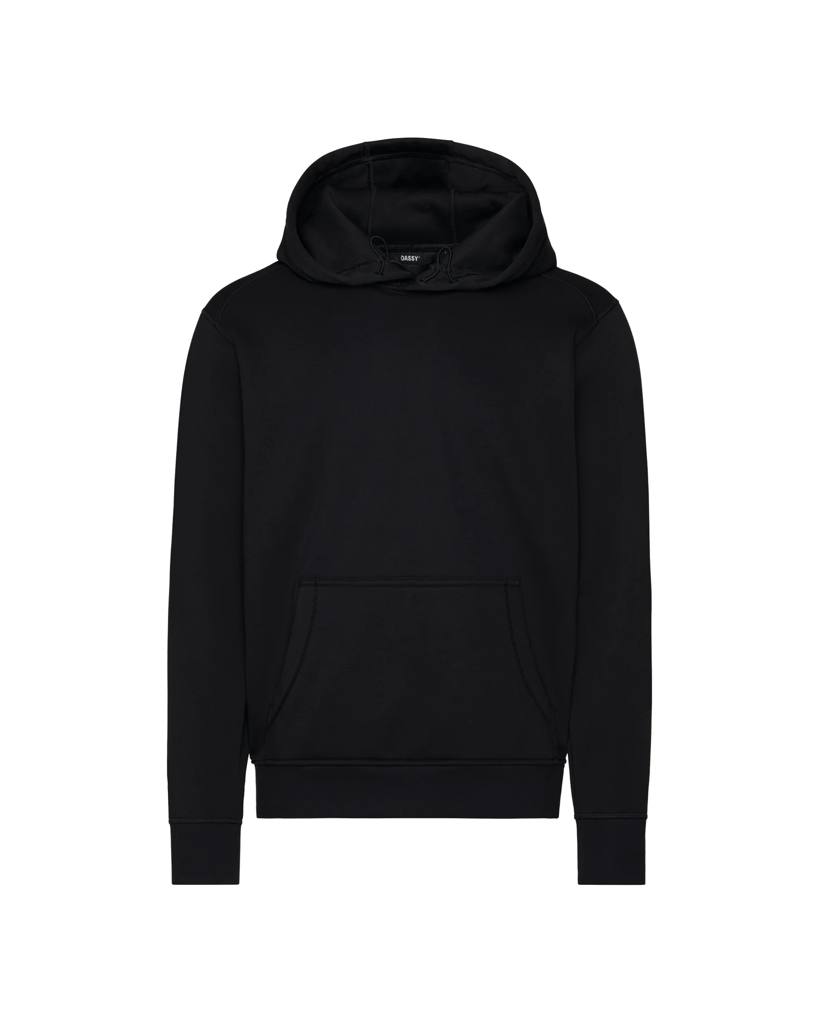 DASSY PIVOT hoodie in zwart, vooraanzicht