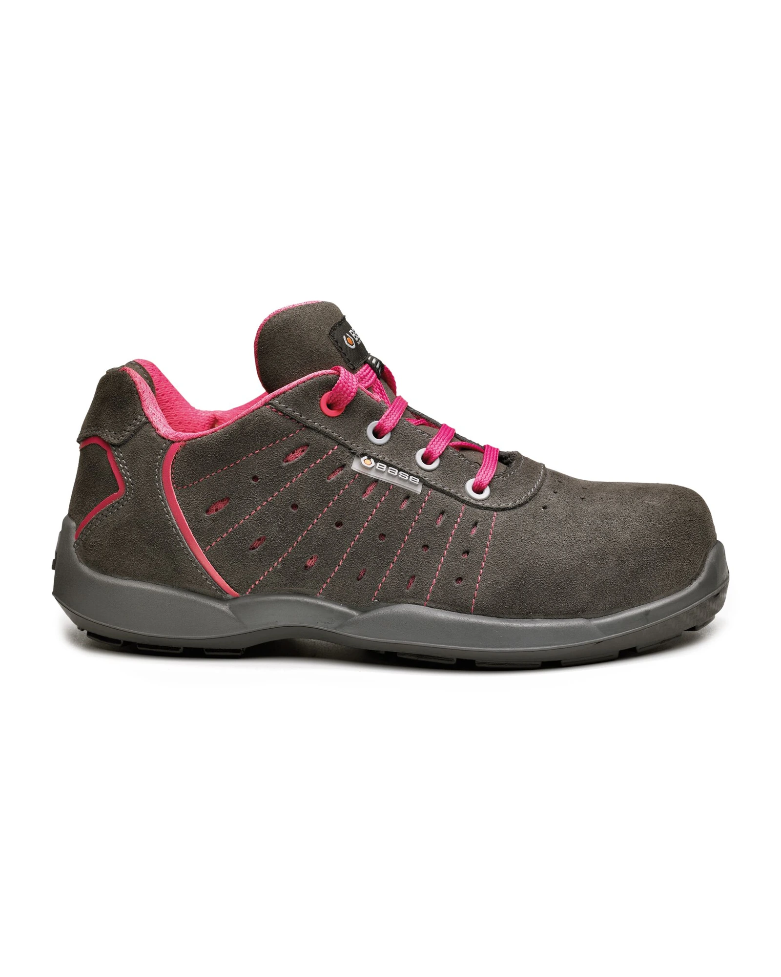 Base Attitude veiligheidsschoen B0670 in grijs/fuchsia