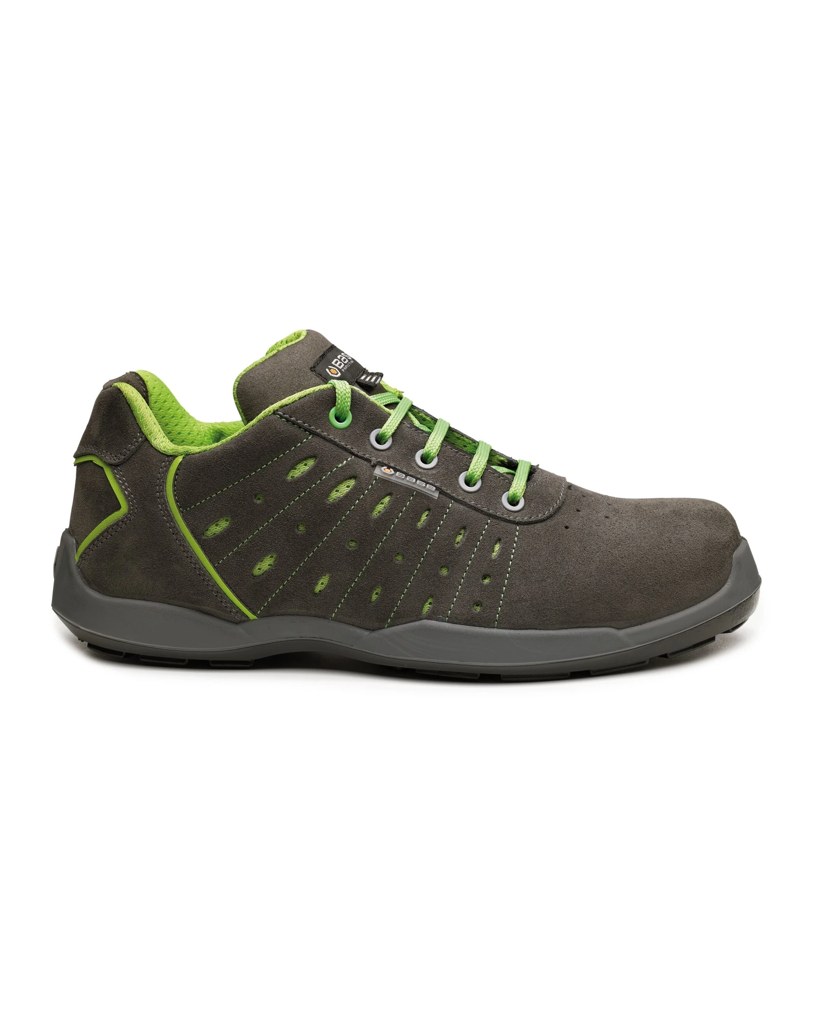 Base Ace veiligheidsschoen B0671 in grijs/lime