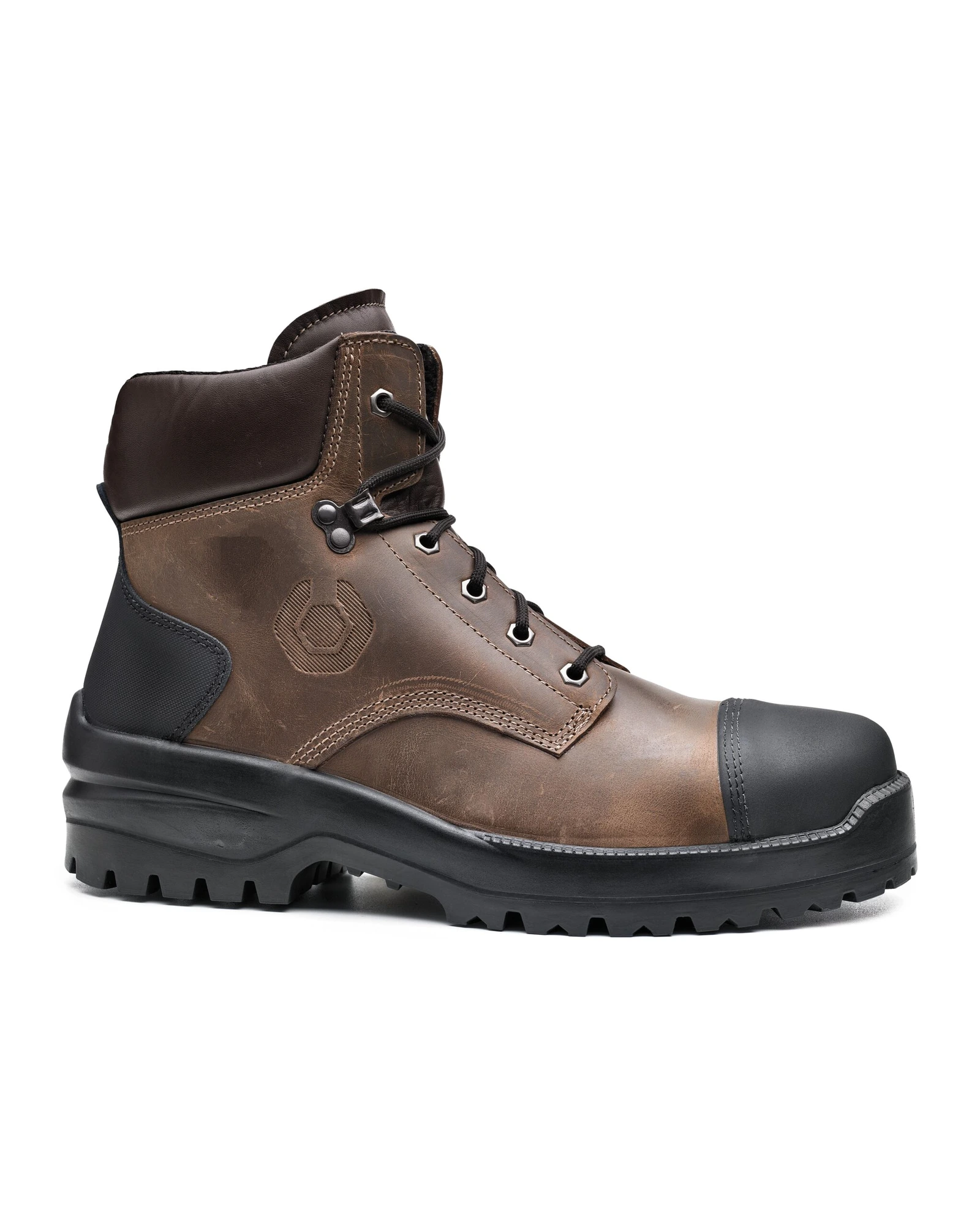 Base Bison Top veiligheidsschoen B0741 in bruin/zwart