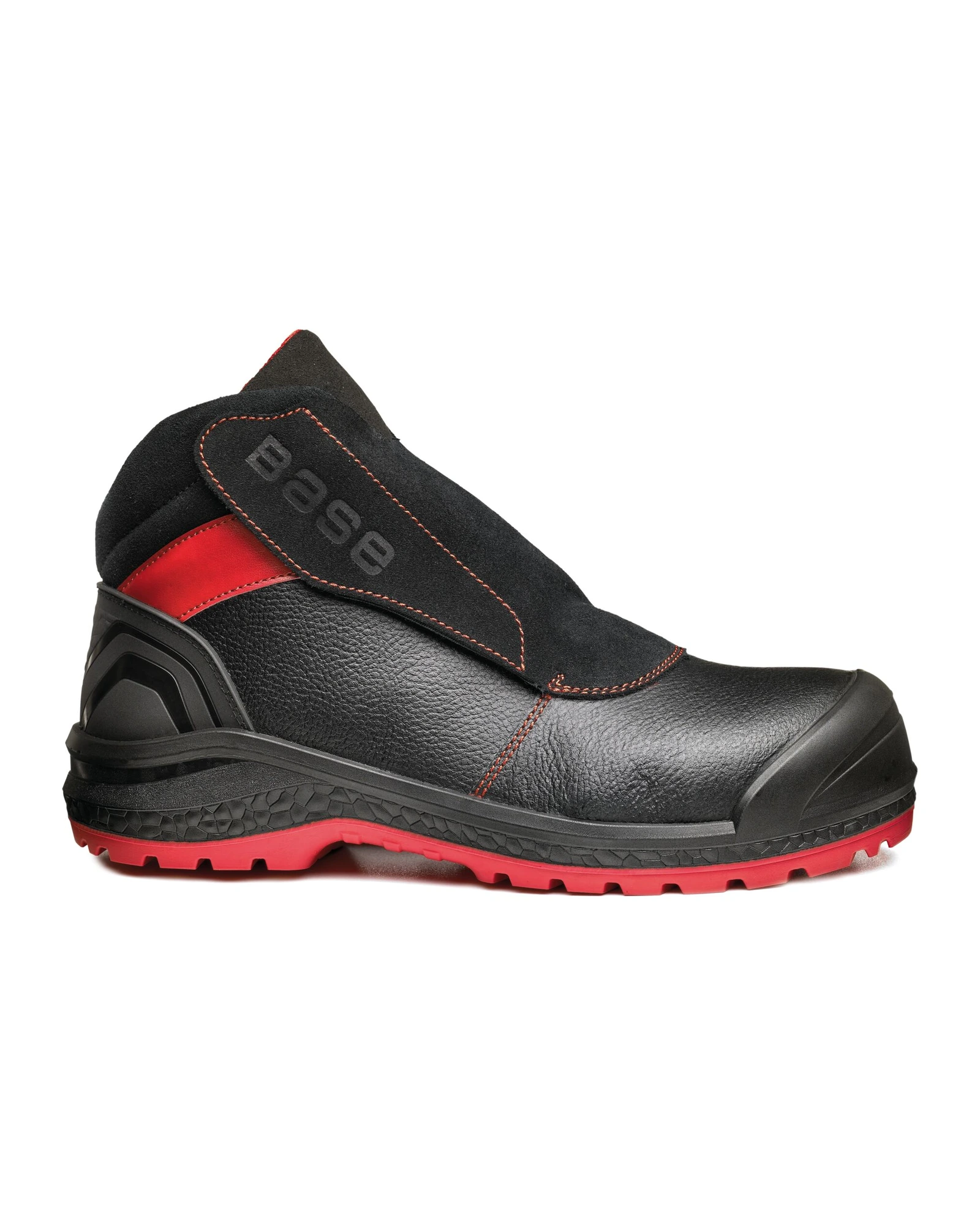 Base Sparkle veiligheidsschoen B0880 in zwart/rood