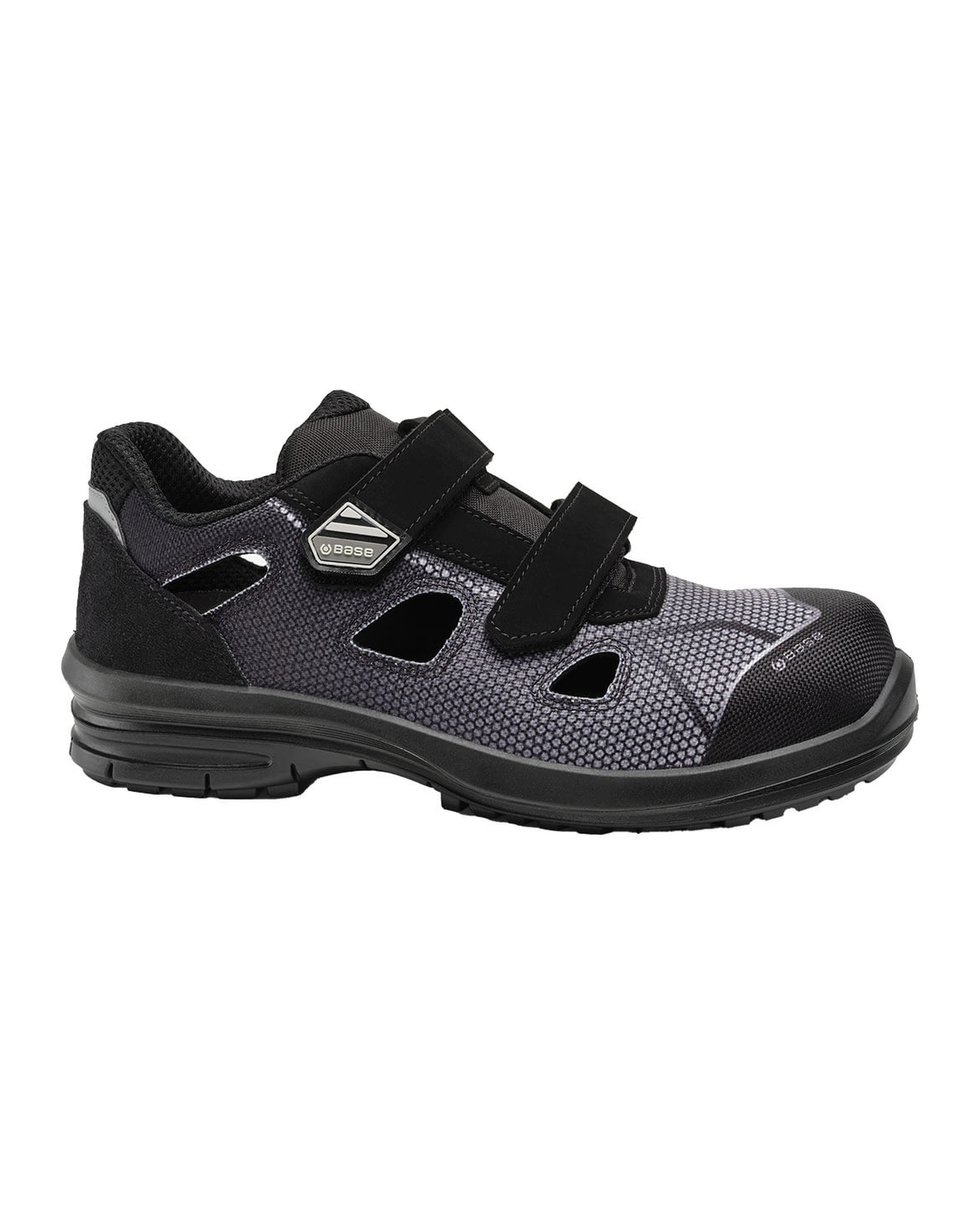 Base Syrius Sandal veiligheidsschoen B0967A in zwart/grijs