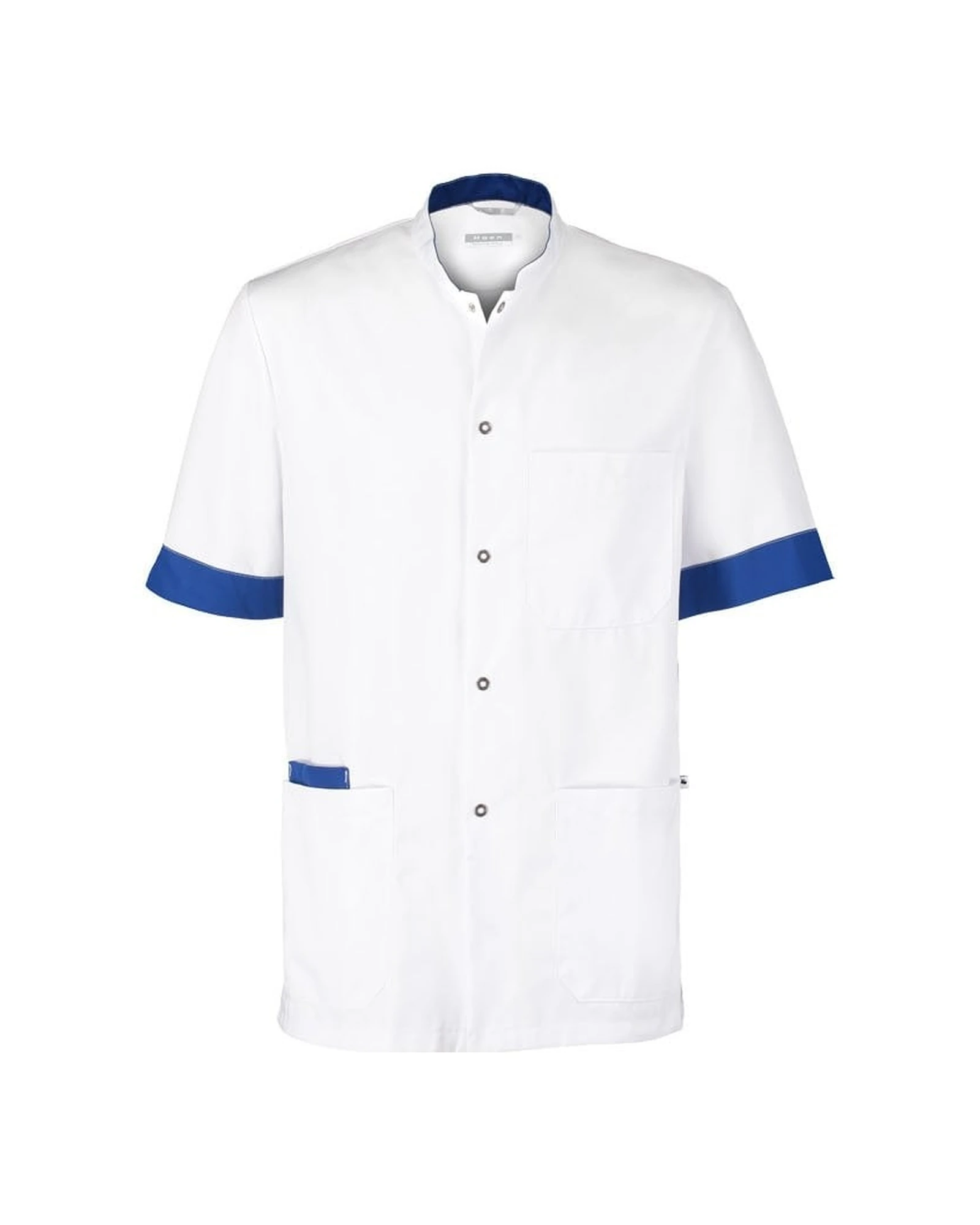 Haen Floris zorgjasje heren in wit/korenblauw