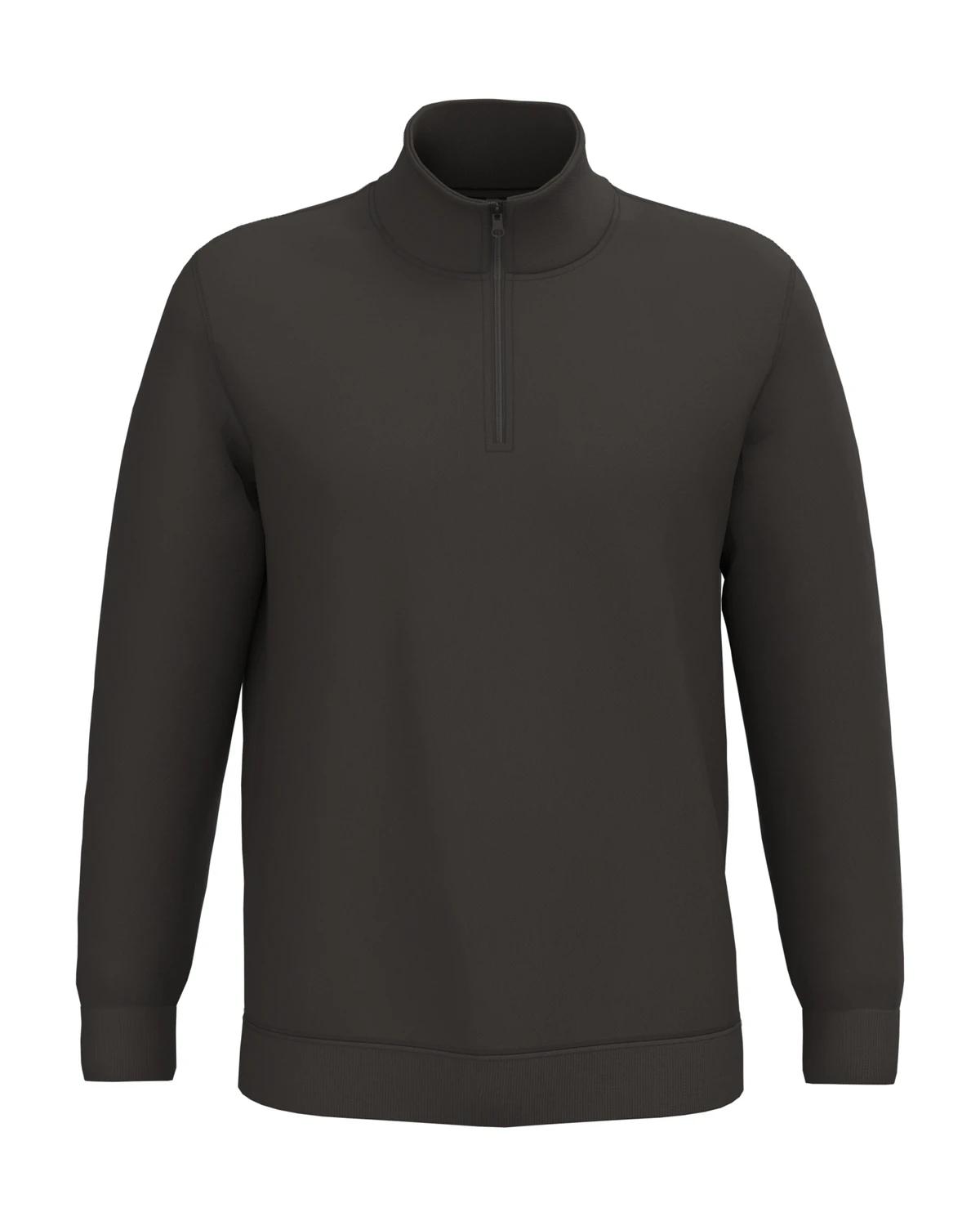 Kariban K478 Sweater met ritskraag in donkergrijs, vooraanzicht