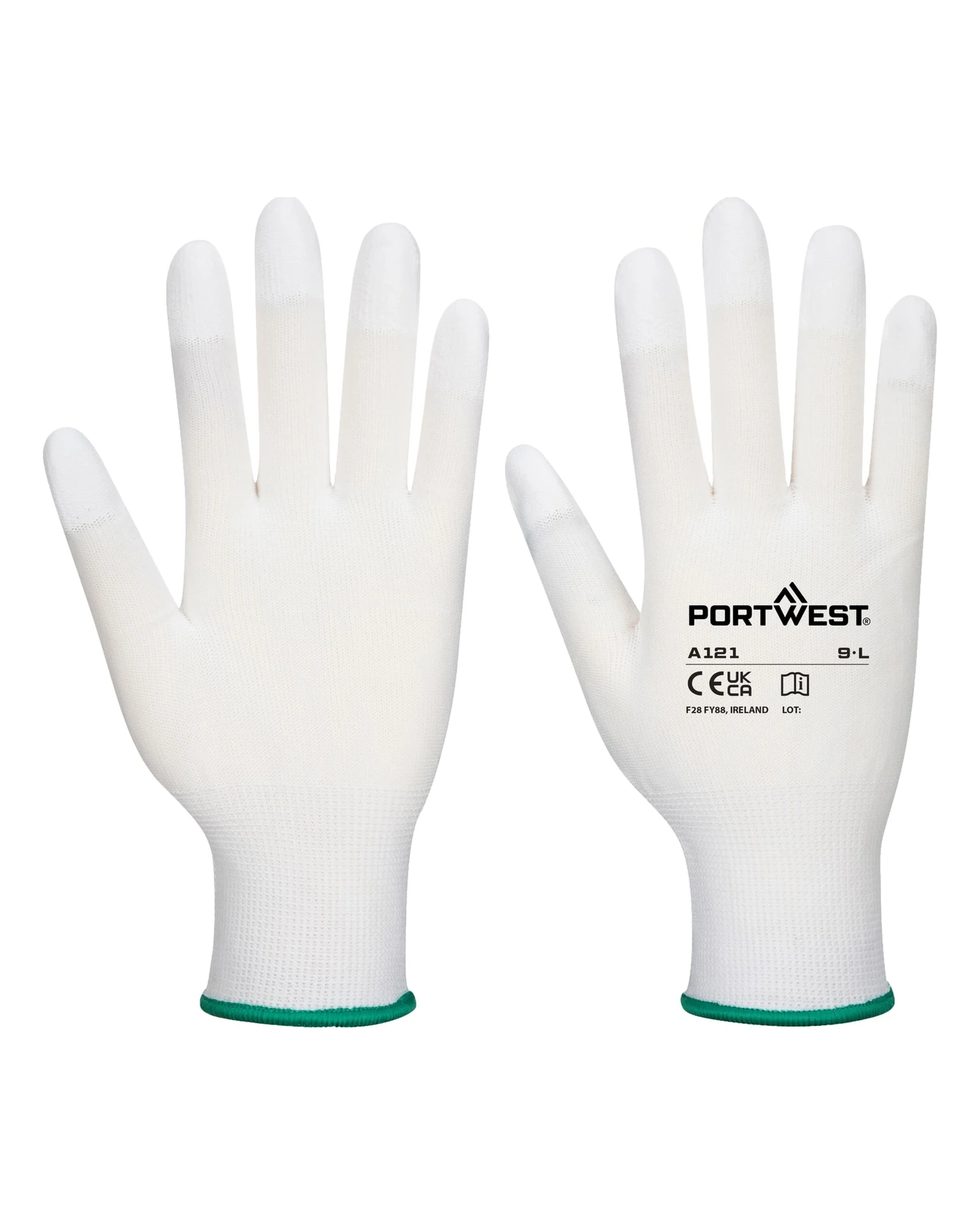 Portwest A121 PU Vingertophandschoen in wit