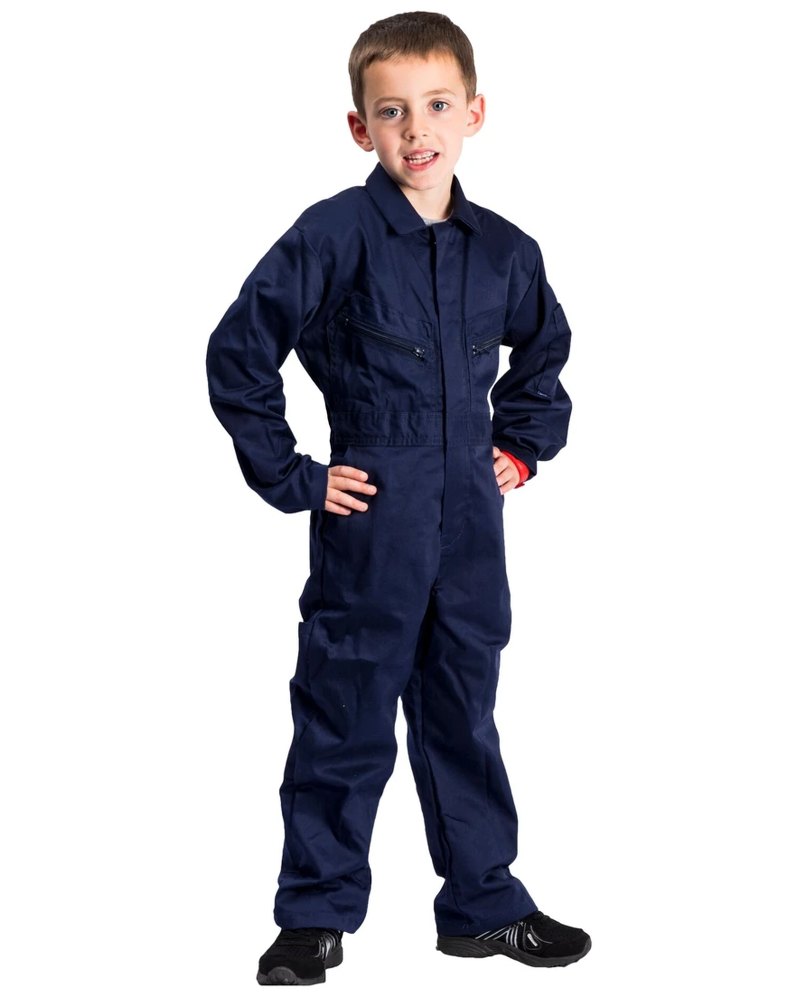 Portwest junior overall gedragen door een model