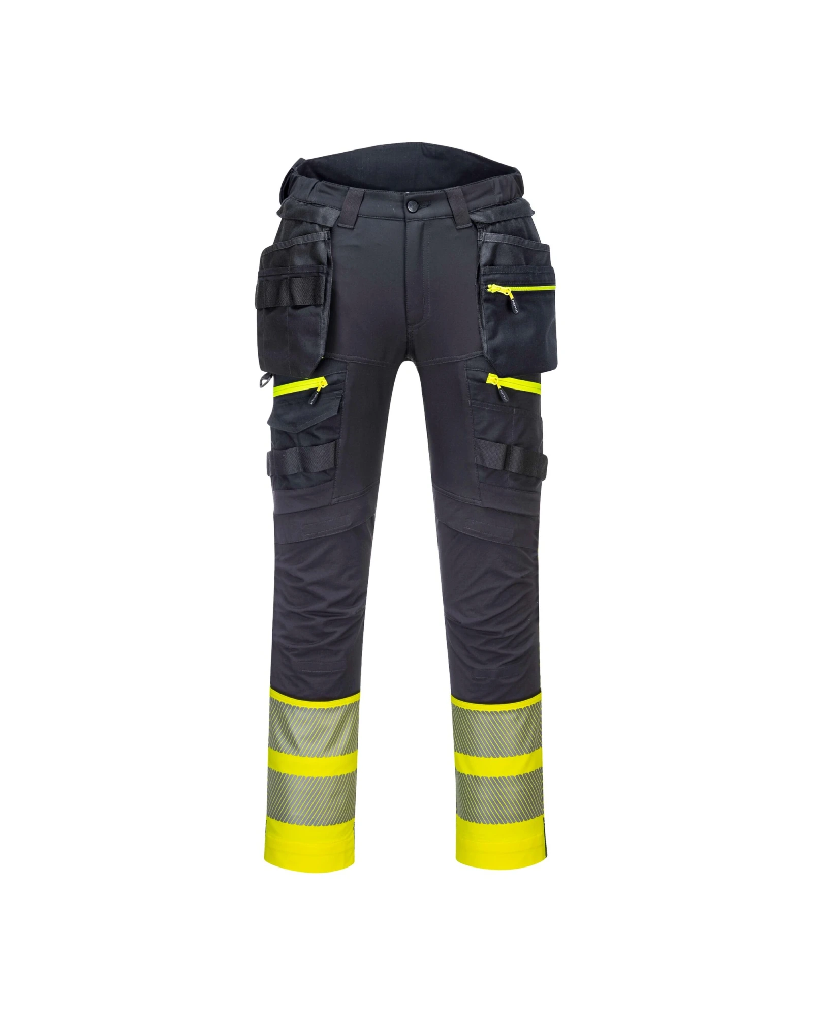 Portwest DX4 Hi-Vis Hi-vis werkbroek met holsterzakken in geel/zwart