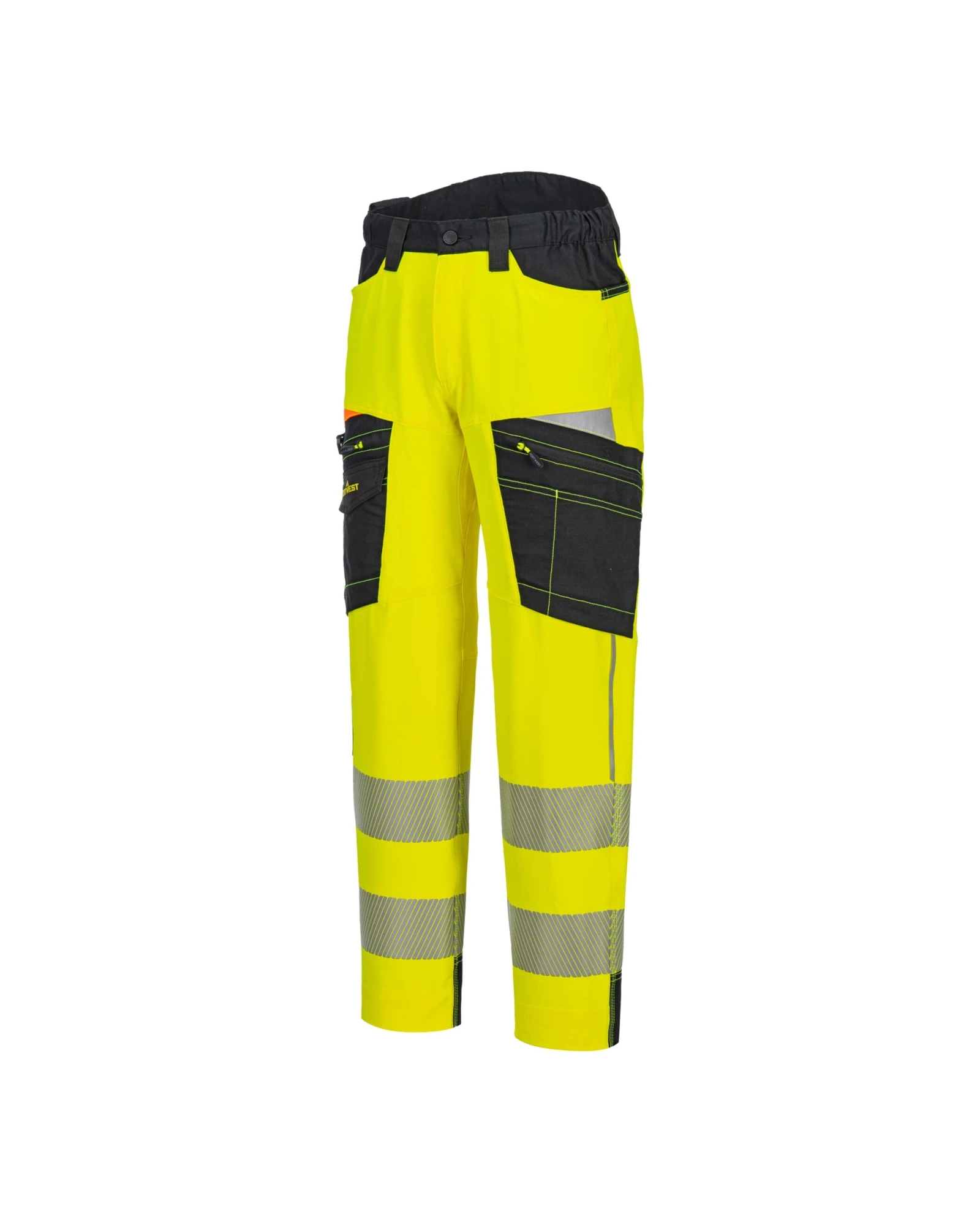 Portwest DX4 Hi-Vis Hi-vis werkbroek in geel/zwart
