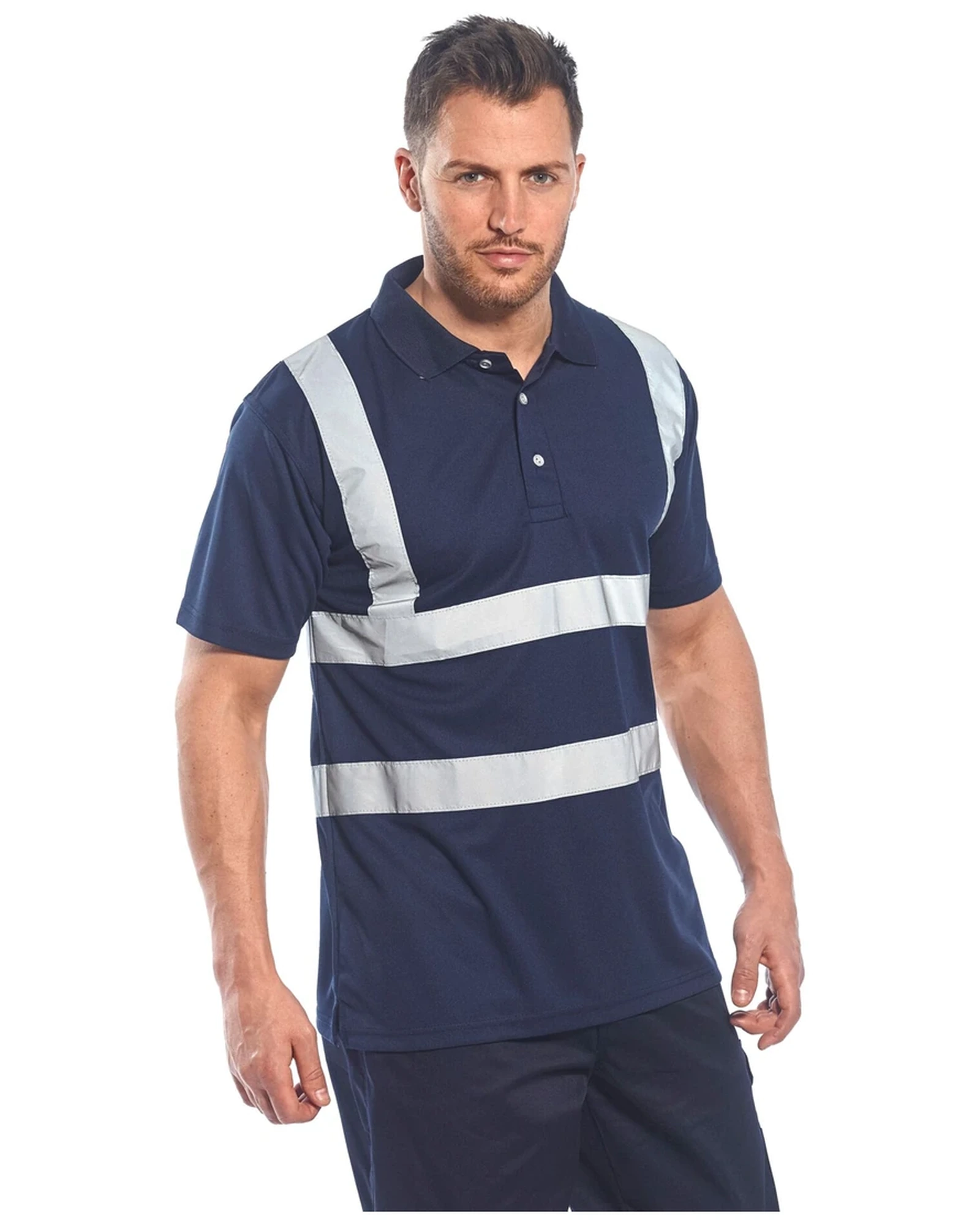 Portwest Iona poloshirt gedragen door een model