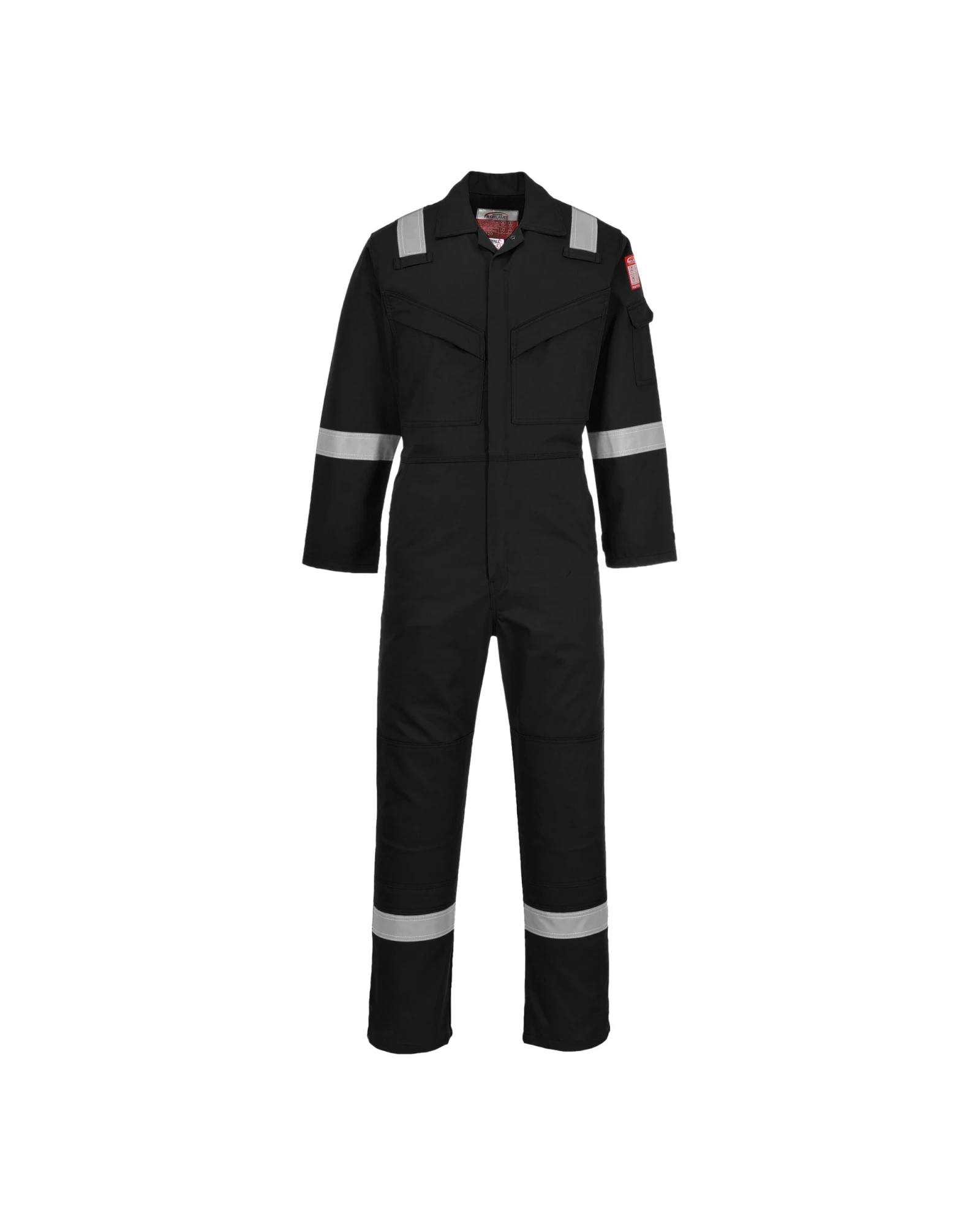 Portwest vlamvertragende overall in zwart