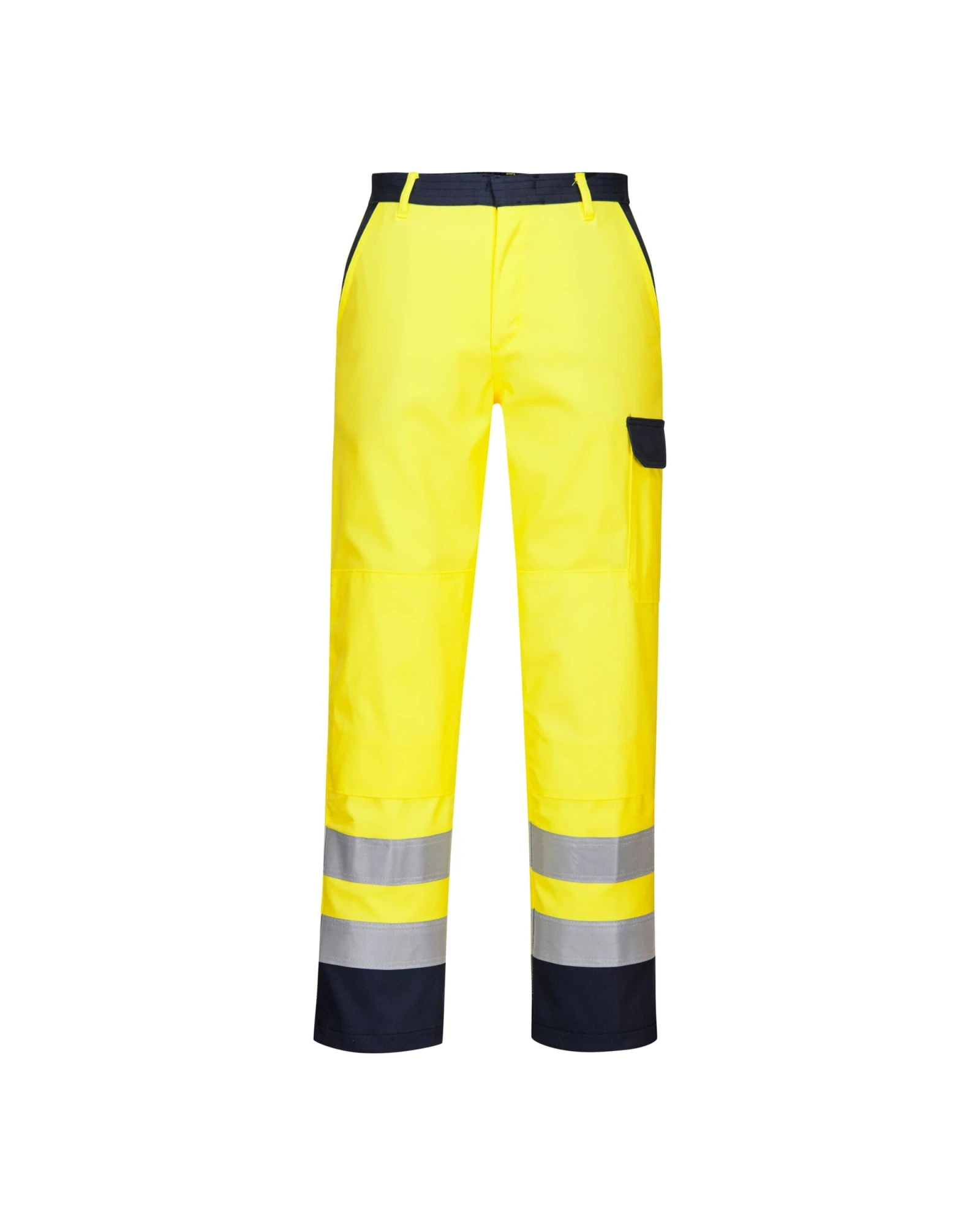 Portwest Bizflame Work Hi-Vis vlamvertragende werkbroek in geel