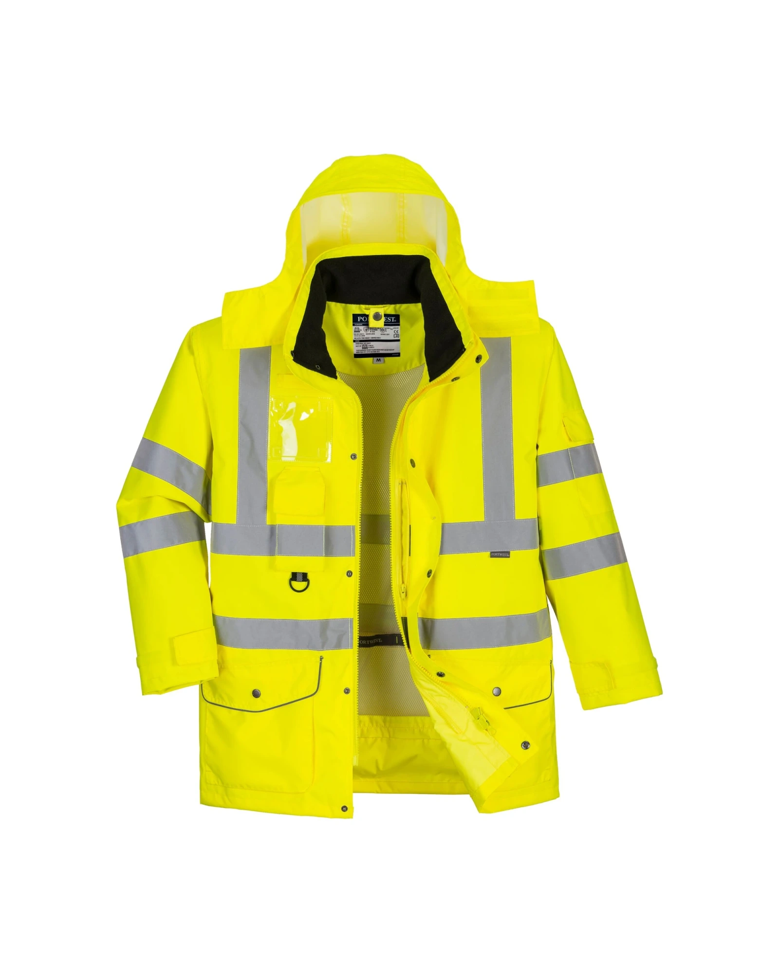 Portwest Hi-Vis Hi-vis multifunctionele jas in geel