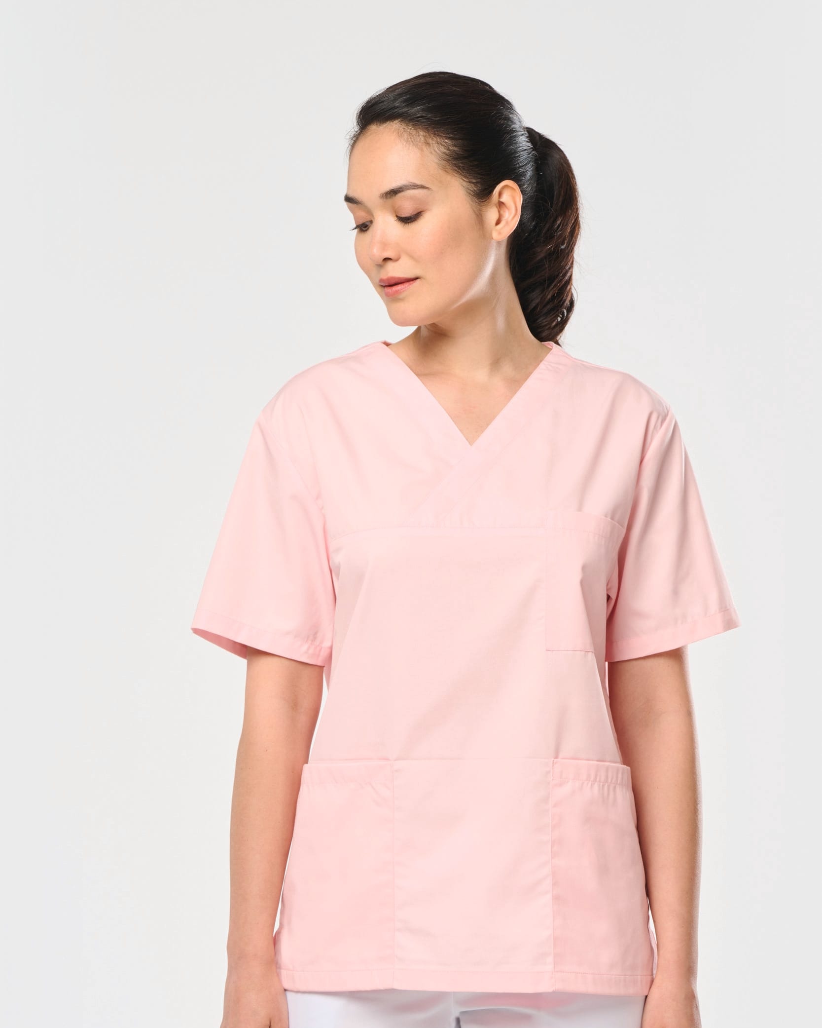 WK Designed To Work WK507 unisex tuniek met korte mouwen van polykatoen - product duidelijk in beeld