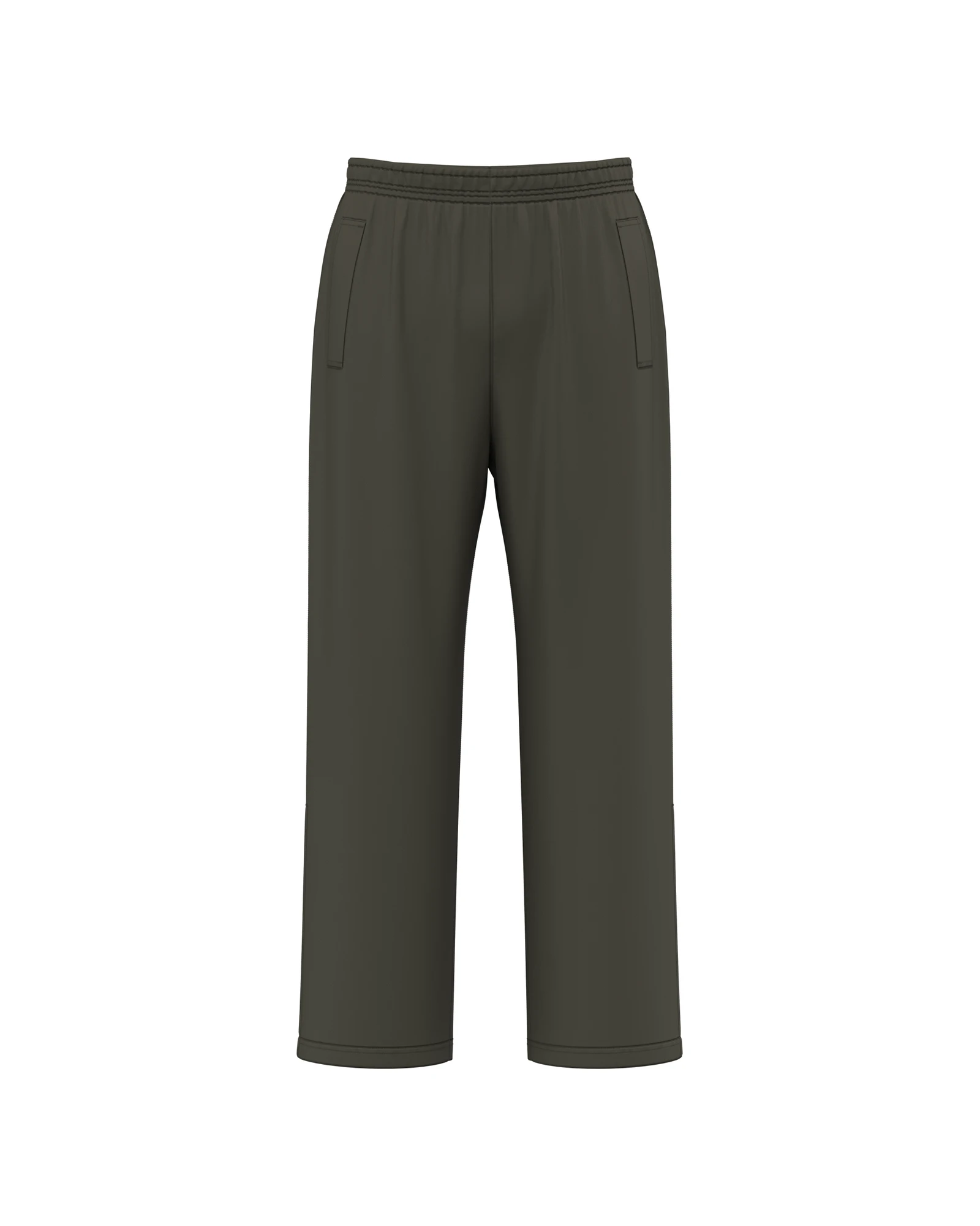 WK Designed To Work WK751 unisex regenbroek in donkerkhaki, vooraanzicht